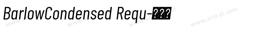BarlowCondensed Requ字体转换